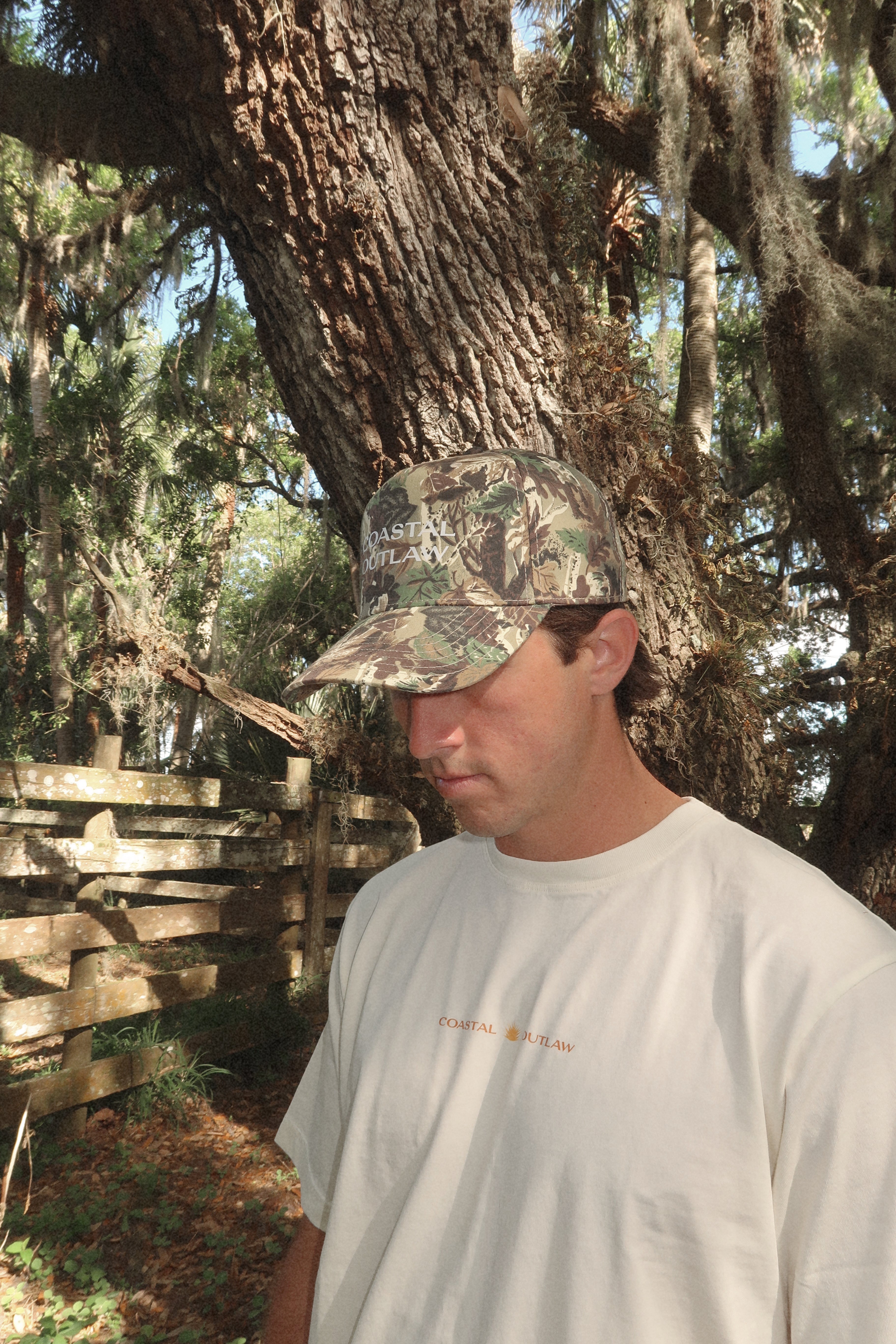 stick and leaf camo hat