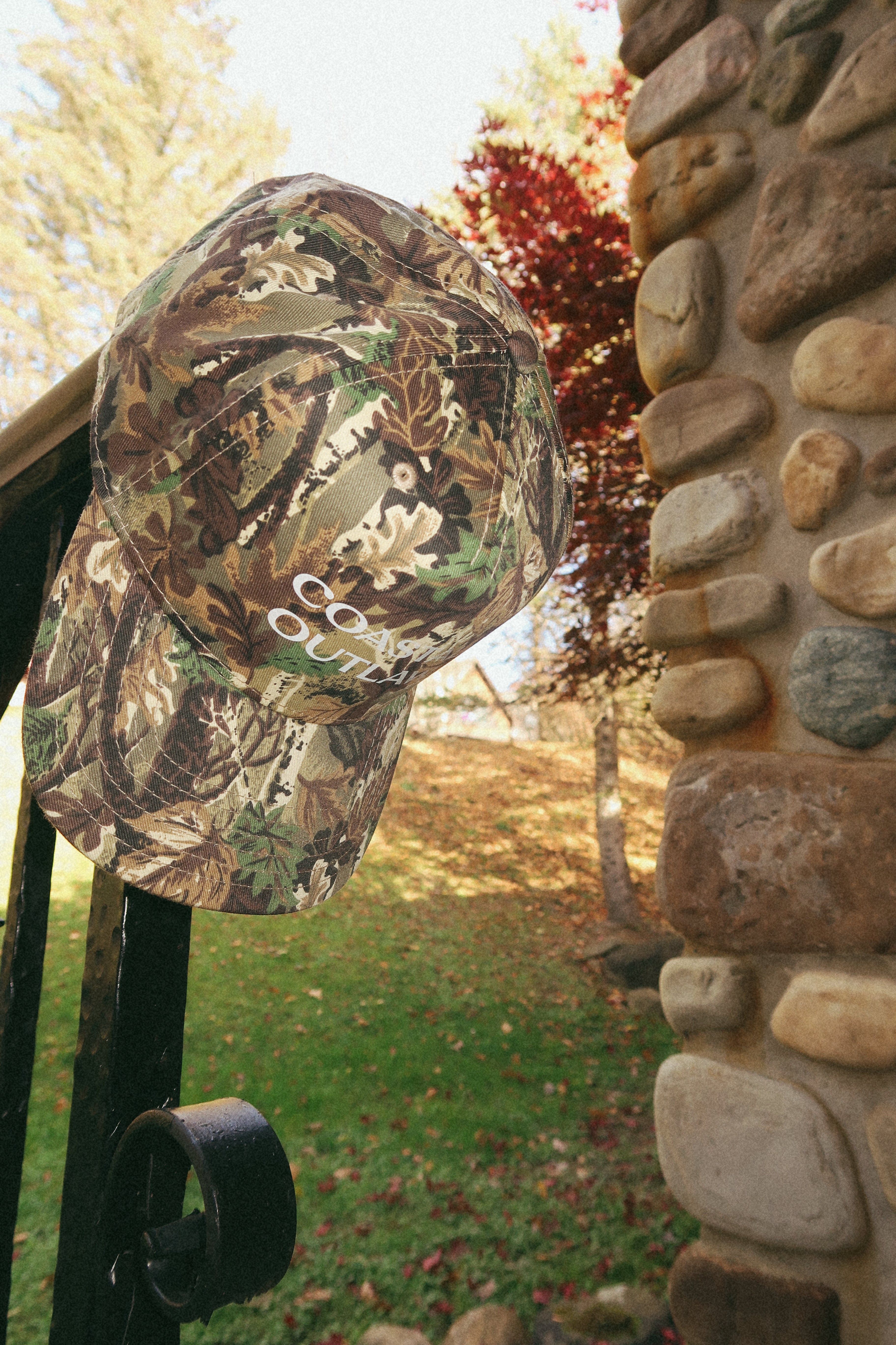 stick and leaf camo hat